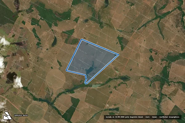 Imagem de satélite de Fazenda Lago dos Buritis - Parte 1 em Itapirapuã - GO
