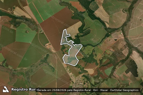 Imagem de satélite de FAZENDA BOA VONTADE - Parte 1 em Alto Taquari - MT