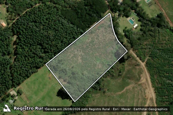 Imagem de satélite de Fazenda Souza - Matricula 24639 - Parcela 1 em Caxias do Sul - RS