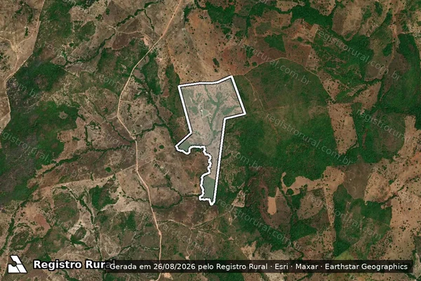 Imagem de satélite de FAZENDA DUAS PONTES MARGEM DO CÓRREGO ALAGADO GRANDE - PARTE 1 em Crixás - GO