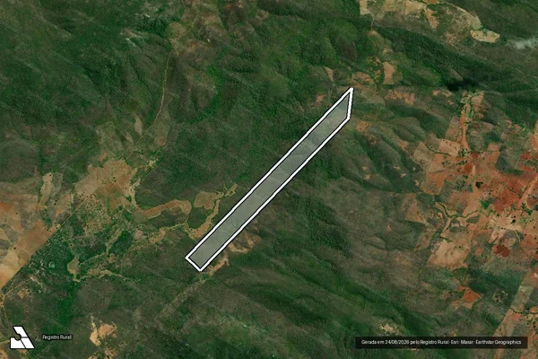 Imagem de satélite de OLHO D AGUA DA FAZENDA CAMPOS - Parte 1 em São José do Belmonte - PE