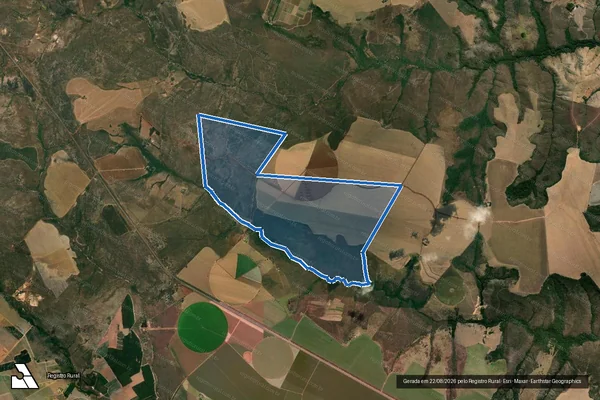 Imagem de satélite de GLEBA 2 NA FAZENDA PISCAMBA, LUGAR DEN. ARROJADO - Única em Cristalina - GO