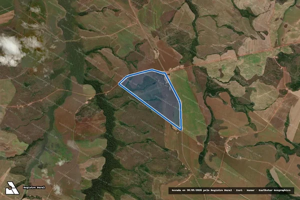 Imagem de satélite de FAZENDA ARUJA - PARTE III em Planalto da Serra - MT