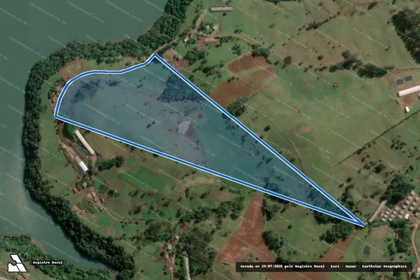 Imagem de satélite de TERRENO RURAL - Parte 02 em Concórdia - SC