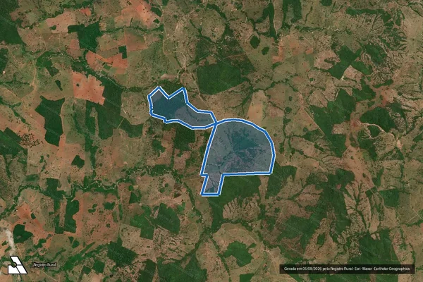 Imagem de satélite de FAZENDA CONTENDAS e MACACOS - 001 em Morrinhos - GO