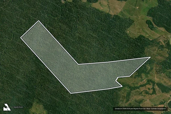 Imagem de satélite de Fazenda São Joaquim I - Parte 1 em Sena Madureira - AC