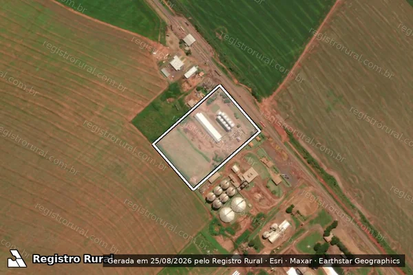 Imagem de satélite de Fazenda Rosada - Parte - Parcela 1 em São Gabriel do Oeste - MS