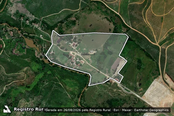 Imagem de satélite de Engenho Bastiões Remanescente  - Parcela 1 em Ribeirão - PE