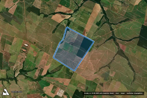 Imagem de satélite de FAZENDA DAS FLORES - LOTE Nº 40 em Rondon - PR