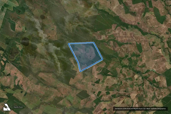 Imagem de satélite de FAZENDA VALE DO SOL - 001 em São Miguel do Araguaia - GO
