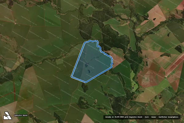 Imagem de satélite de FAZENDA MEIA LUA PARTE 01 - PARTE 1 em Maracaju - MS