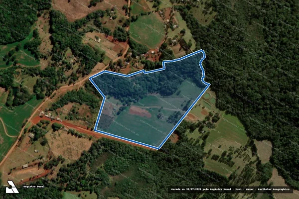 Imagem de satélite de SITIO SANTA RITA - PARCELA 01 em Santa Maria do Oeste - PR
