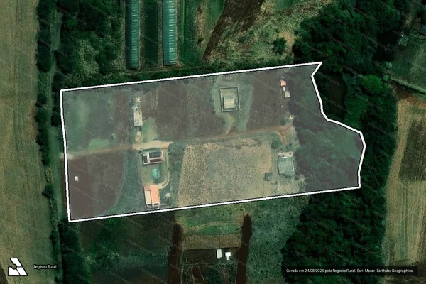 Imagem de satélite de PARTE DO LOTE 51 DA  FAIXA MARGINAL DO RIO TIBAGÍ -  GLEBA A em Ibiporã - PR