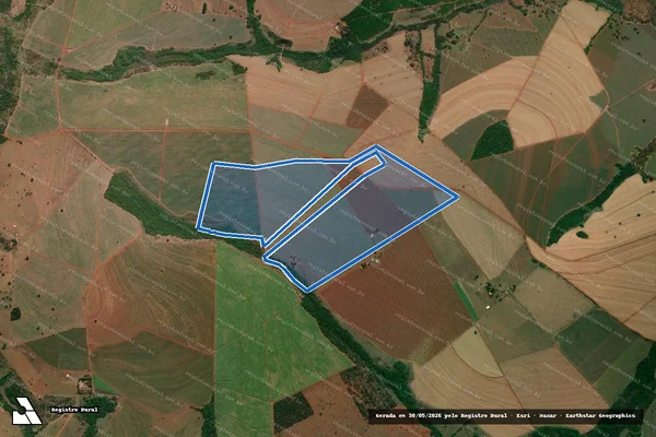 Imagem de satélite de Fazenda Córrego Alegre - Parcela 1 em Frutal - MG