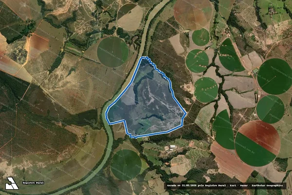 Imagem de satélite de FAZENDA BURITI DO MEIO  - FAZENDA BURITI DO MEIO em Martinho Campos - MG