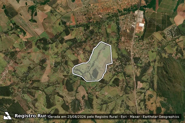 Imagem de satélite de FAZENDA LAGES em Hidrolândia - GO