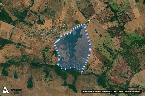 Imagem de satélite de FAZENDA SÃO JOSÉ - Matrícula 0744 em Bonópolis - GO