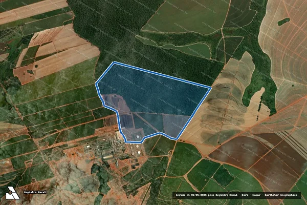 Imagem de satélite de Fazenda Rio Dourado - Fazenda Rio Dourado lll em Lins - SP