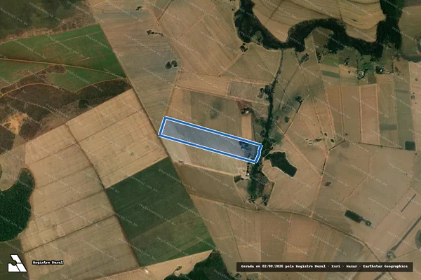 Imagem de satélite de Fazenda Paraíso, Projeto de Assentamento Iris Rezende Machado, designado por Lote 157, denominado Sítio Palmeiras do Sul - Parte 1 em Jataí - GO