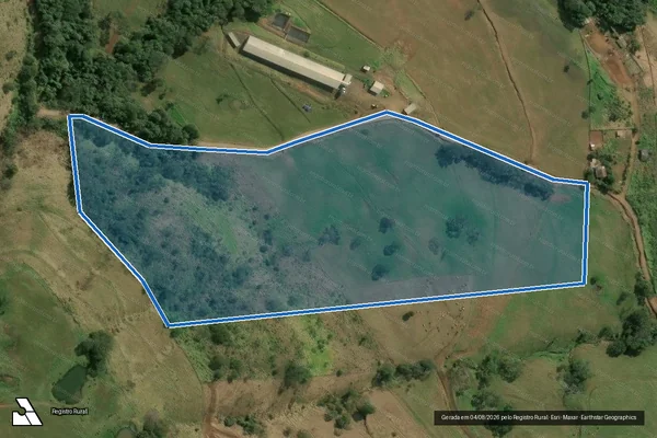 Imagem de satélite de PARTE DO LOTE RURAL N° 112 - Parcela 1 em Xavantina - SC