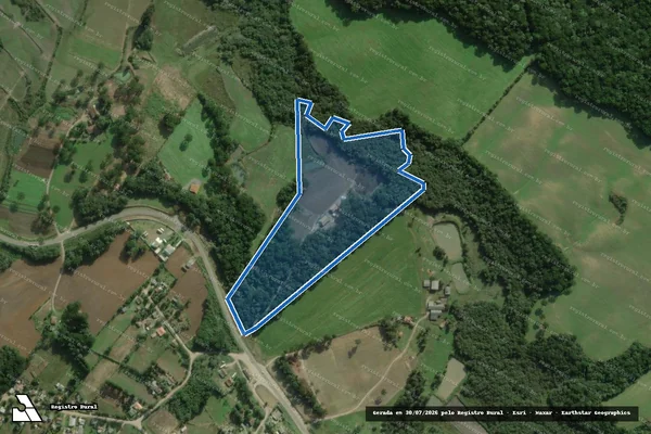 Imagem de satélite de SITIO DO VOVO - GLEBA -B- em Campo do Tenente - PR