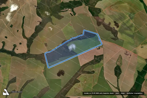 Imagem de satélite de Fazenda Alegria  - Fazenda Alegria em Alto Garças - MT