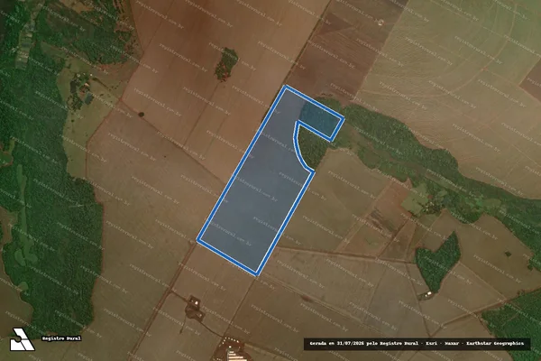 Imagem de satélite de Fazenda Tres Irmas - Parte 01 em Itaporã - MS