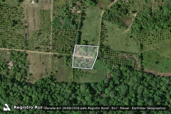 Imagem de satélite de Área Comunitária ? Agrovila-03 Petrusa ? PA Paulo Freire - perímetro em Mucuri - BA