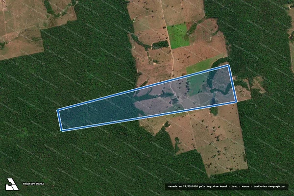 Imagem de satélite de FAZENDA PANORAMA - FAZENDA PANORAMA IV ? M 1038 em Nova Bandeirantes - MT