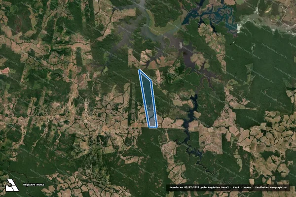 Imagem de satélite de FAZENDA FLAMBOYANT em Paranaíta - MT