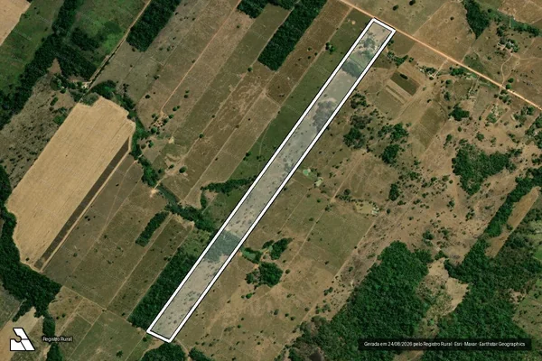 Imagem de satélite de LOTE RURAL N.º 411 - Parte 01 em Carlinda - MT