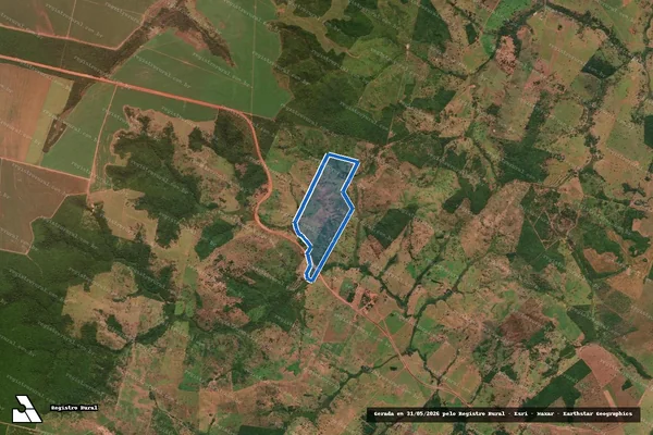 Imagem de satélite de Lote 85 ? Projeto de Assentamento Macife II - Lote 85 em Bom Jesus do Araguaia - MT