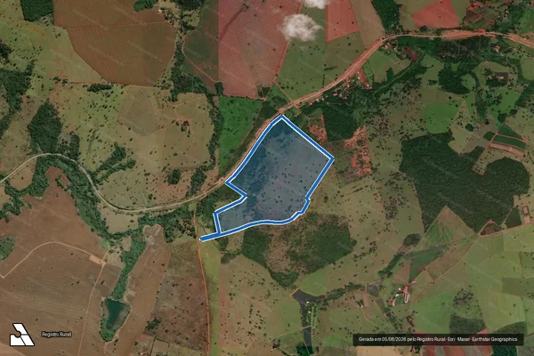 Imagem de satélite de FAZENDA FLORESTA ? PARCELA 02 - Gleba 1 em Trindade - GO