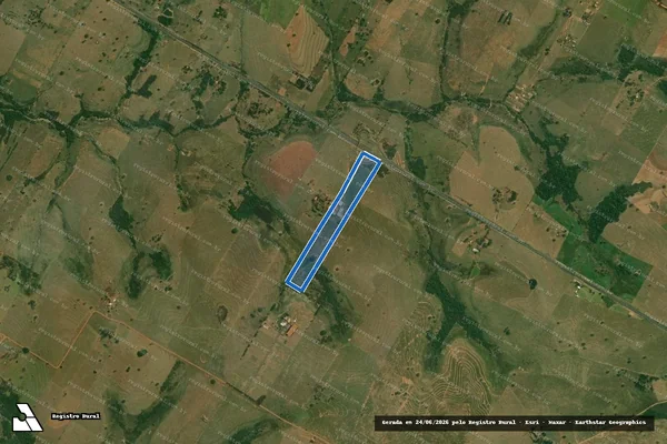 Imagem de satélite de SEM DENOMINAÇÃO - 001 em Santo Anastácio - SP