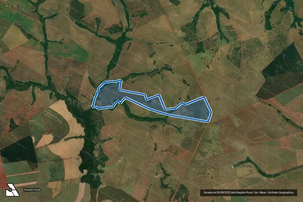 Imagem de satélite de Fazenda Nossa Senhora Aparecida - PARCELA 01 em Paranaíba - MS