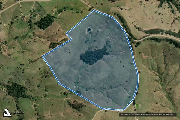 Imagem de satélite de SITIO SERRA DO ÓLEO  - Parte 1 em Quatiguá - PR