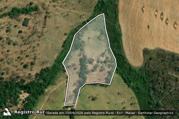 Imagem de satélite de Fazenda Santa Rita - Parcela 1 em Abadia dos Dourados - MG