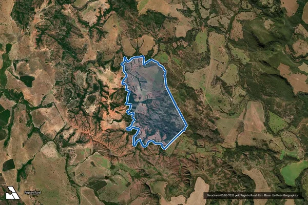 Imagem de satélite de Fazenda Turvil - Fazenda Turvil em Ivolândia - GO