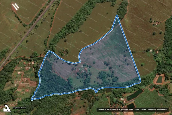 Imagem de satélite de FAZENDA AMPARO - Parcela 1 em Indianópolis - MG