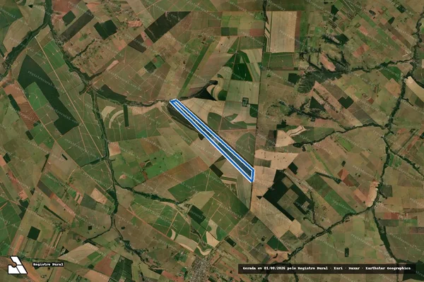 Imagem de satélite de Fazenda Hamamura-P01/P02 - Fda Ham.-P01/02-A em Guairaçá - PR