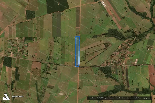 Imagem de satélite de Sitio Nossa Senhora Aparecida - Lote n° 102 em Xambrê - PR