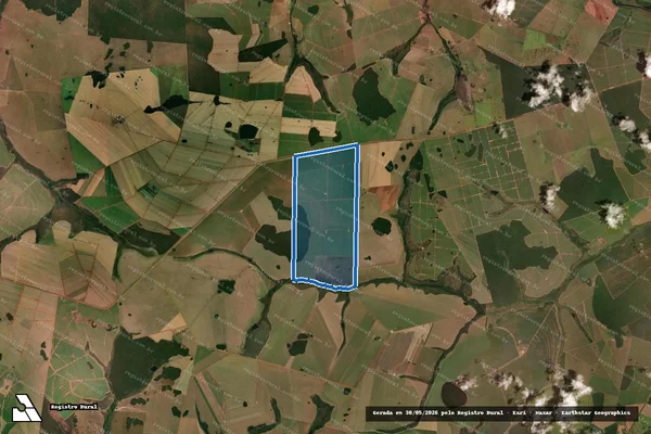 Imagem de satélite de Fazenda Campeche & Fazenda Santa Barbara em Aporé - GO