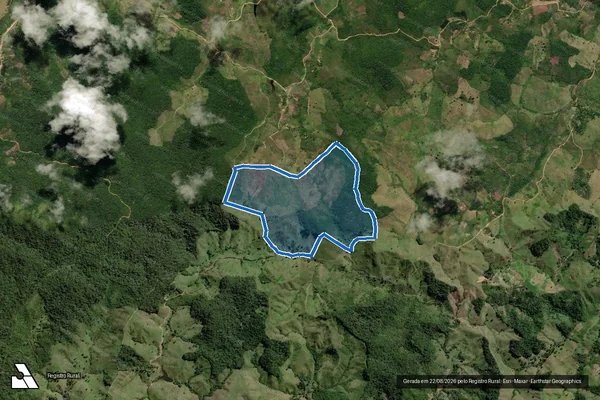 Imagem de satélite de FAZENDA BOQUEIRÃO DA MATA II  - Parte 1 em Teolândia - BA