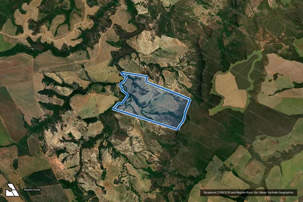 Imagem de satélite de Fazenda Monte Alto - Gleba A em Rio Verde de Mato Grosso - MS