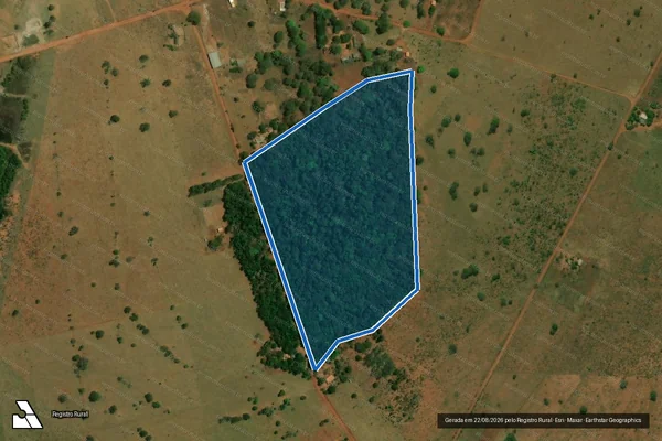 Imagem de satélite de Projeto de Assentamento Matão - Área de Interesse Ambiental 03 em Bandeirantes - MS