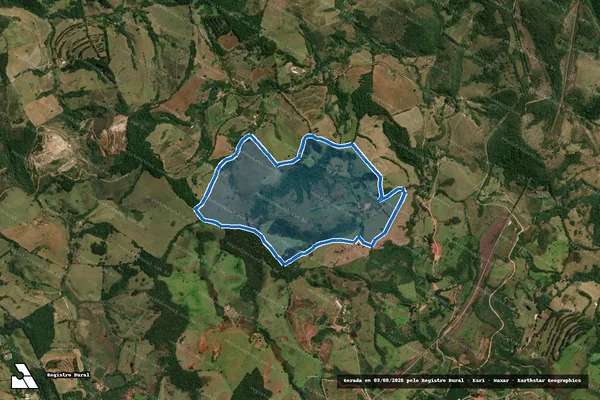 Imagem de satélite de Fazenda Ponte Alta - Parte 1 em Coronel Xavier Chaves - MG