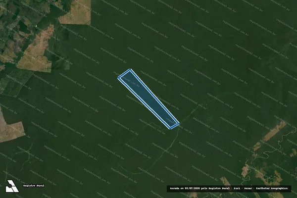 Imagem de satélite de Parte do Seringal São Domingos - PARTE 1 em Lábrea - AM