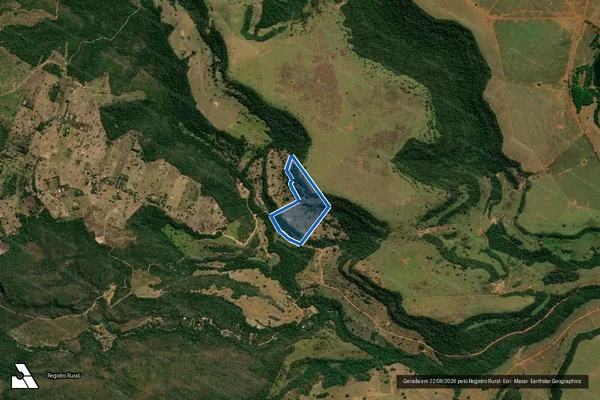 Imagem de satélite de Fazenda Jacarezinho I - Parte I em Jaciara - MT