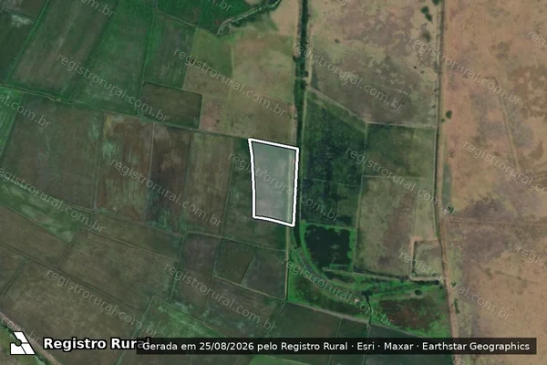 Imagem de satélite de Lote CODEVASF 42 ? Quadra 123 - Parte 1 em Igreja Nova - AL