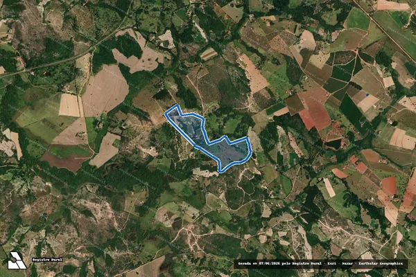 Imagem de satélite de Fazenda Lambari, lugar denominado Bananal - Parte 1 em Monte Carmelo - MG